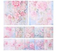 SUPVOX DIY Scrapbooking Paper Sheets for Crafting Decorative Art Paper with Vintage Patterns for Photo Albums and Handmade Cardstock Projects