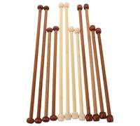 SUPVOX DIY Wooden Banner Rods 12Pcs Oval and Shape Wall Hanging Accessories for Craft Makers and Home Decor