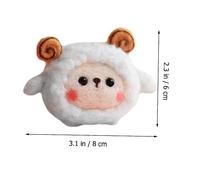SUPVOX DIY Wool Felt Sheep Ornament Kit for Adults and Handmade Needle Felting Material with Bright Color Wool Crafts Relaxing Felt Craft for Parent Activity and Home