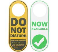 SUPVOX Do Not Disturb Door Knob Pendant Double-sided Pvc Sign Humorous English Message for Office Hotel Room Privacy Door Hanging Board