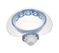 SUPVOX Dog Feeding Bowl Pet Food Bowl Heart-Shaped Hanging Design Large Capacity Plastic 20.50X20.50X5.00Cm Serving A Single Meal for Dogs and Cats Pet Owners