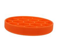 SUPVOX Dog Slow Feeder Bowl with Non-slip Suction Base Medium Orange Silicone Pet Slow Feeding Dish for Healthy Eating Anti-choke Design for Balanced Diet and Indigestion Prevention