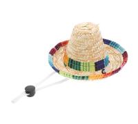SUPVOX Dog Sombrero Hat Funny Mexican Party Costume Chihuahua Clothes Dog Sombrero Cap for Outfit