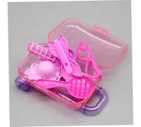 SUPVOX Doll Accessories Mini Adornment 2pcs Baby Doll Luggage Case Plastic Suitcase Ornament for Dollhouse Play and Decoration