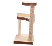 SUPVOX Dollhouse Accessory Smooth Surface Mini Cat Scratching Post Decorative for Living Room Bedroom Desk Display