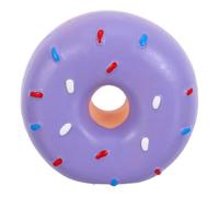 SUPVOX Donut-shaped Talking Toy for Large Dogs Interactive Squeaky Latex Grinding Toy Tough Chew Ring for Puppy Teething for Festive Parties and Training