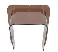 SUPVOX Doorbell Acrylic Rainproof Protector Brown 19.5x13.5cm Cover for Control and Time Attendance Devices