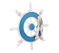 SUPVOX Doorplate Hanging Sign with Nautical Wheel Design round Mediterranean Style Wooden Bar Wall Decoration and Home Decoration Accessory for Unique Door Hanging