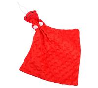SUPVOX Dots Security Blanket Soothing Plush Red Bear Infant Baby Comforter Soft Breathable Cozy Nap and Travel Blanket for Newborns