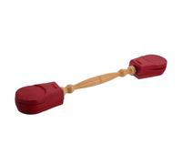 SUPVOX Double-headed Wooden Castanets for Kids, Children's Percussion Instrument Hand Clapper in Imitation Rosewood Color, Music Toy for Rhythm Practice and Early Music Education