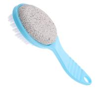 SUPVOX Double Sided Pumice Stone Brush for Feet with Exfoliating and Dead Skin Removing Function, Portable Foot Scrubber for Men and Women, for Dry Between Toes and Callus Removal
