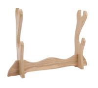 SUPVOX Double Tier Sword Stand Display Rack Organizer for Flute Collection Expand Storage Space with Concise Display Position for Home Retail and Use