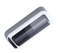 SUPVOX Drainable Kitchen Utensil Holder with Compartments, Plastic Wall-mounted Silverware Organizer Box, Gray Cutlery Storage Case for Kitchen and Dining Use