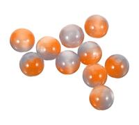 SUPVOX Dreamy Japanese Style Resin Cat Eye Two-Tone Round Beads 10mm Orange Blue Bulk Pack for DIY Jewelry Making and Bracelet Craft Accessories