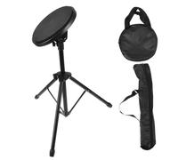 SUPVOX Drum Practice Pad with Stand 8 Inch Rubber and Iron Construction Provides Stability for Beginners and Professional Drummers Suitable for Public Spaces and Performance