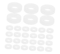 SUPVOX Drum Washers and Immaculate Sound Output Instrument Accessories 100pcs White Plastic Easy Replacement for Drum Sets for Percussion Instruments and Kits