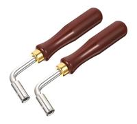 SUPVOX Dulcimer Tuning Wrenches Lightweight Accessories 2pcs Professional Piano Tuning Tools with Stainless Steel and Rubber for Precise Adjustment for Musicians and Beginners