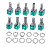 SUPVOX Durable 5k Single Turn Audio Potentiometer 5-pin Sealing 15mm Shaft 10pcs Practical Design