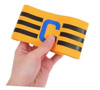 SUPVOX Durable Nylon Football Captain Armband Soft Comfortable Colorful Design Blue Yellow for Men and Women Soccer Team Sport