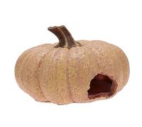 SUPVOX Durable Reptile Hide Nest Pumpkin Cave Shelter for Snakes Spiders with Humidifying Function Eco Friendly Decorative Habitat for Lizards Turtles Hamsters Realistic and Comfortable
