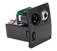 SUPVOX E-4T Four Stage Eq Sound Pick-Up Guitar Microphone Compact Plastic Acoustic Instrument Sound Pick up Easy to Install Black for Music Performance