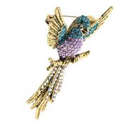 SUPVOX Eagle Brooch Pin Rhinestone Crystal Lapel Pin Vintage Women’s Coat Accessory Suit Scarf Decoration