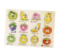 SUPVOX Early Learning Wooden Jigsaw Puzzle for Educational Lightweight Brain Development Puzzle for Boys and Ages Year and Up