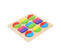 SUPVOX Early Learning Wooden Shape Puzzle Large Geometric Educational Board for Fine Motor Skills Development and Hand Eye Coordination Cognitive Montessori Activity for Boys