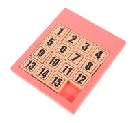 SUPVOX Educational Sliding Number Puzzle for Pink Early Learning Brain Teaser for Counting Matching and Cognitive Development Blocks for Preschool Intelligence Training