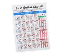 SUPVOX Electric Bass Chord Practice Chart Guitar Beginners Note Chart Learning Reference for Novice