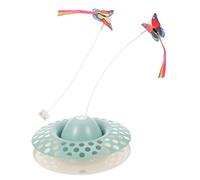 SUPVOX Electric Cat Carousel Toys Interactive Butterfly Kitten Toy Rotating Pet Plaything