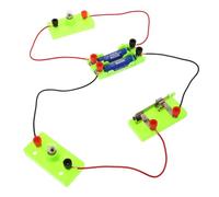 SUPVOX Electric Circuit Science Kit for Boys Educational Stem Experiment Set with Light Bulb Series Parallel Circuit Board Kit Portable DIY Electrical Learning Project with Step by Step
