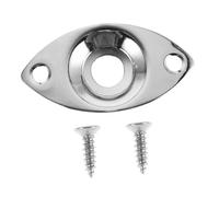 SUPVOX Electric Guitar and Bass Input Jack Socket Plate Replacement Metal Cover Chrome Cat Eye Shape Output Plug Accessory Suitable for Guitar Pickup Parts