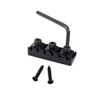 SUPVOX Electric Guitar Locking Nut 42mm Zinc Alloy String Lock with Wrench Easy to Install Replacement Part 2 Mounting Screws Included