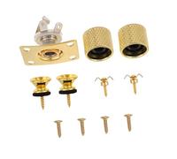 SUPVOX Electric Guitar Parts Set with Stable St Boat Shaped Jack Plate Upgraded Strap Buttons and Volume Knobs for Comfortable Playing and Enhanced Performance