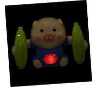 SUPVOX Electric Luminous Pig Crawling Training Plaything for Boy Girl Interactive Cartoon Somersault Fun Learning Experience