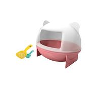 SUPVOX Elegant Hamster Bathroom Chinchilla Bathroom Small Animal House with Light Cat Ear Design Suitable for Rat