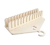 SUPVOX Elegant Wooden Storage -mounted Teasing Rod Cat Toy Holder for Fishermen
