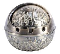 SUPVOX Elephant Shaped Alloy Ashtray, Creative Cigarette Butt Container with Desktop Design, Vintage Southeast Asian Style Ashtray for Office and Home Use