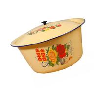 SUPVOX Enamel Cooking Pot Large Capacity for Soup Preparation and Multi-Use Kitchen Essential