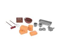 SUPVOX Engaging Farm for Boys with Barn Hay Bales Feed Accessories Tools for Indoor Outdoor Role Playing Fun