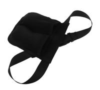SUPVOX Essential Oil Bottle Holder Black Cloth Material with Dual Pockets Waist Pack Convenient Portability for Massage Bottles for Traveling and Home Use