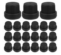 SUPVOX Essential Oil Bottle Sealing Caps Replacement Lid Black Pp Material 30pcs with Easy to Use Design and Spill Prevention for 5-100ml Bottles for Perfume and Oil Dispensers