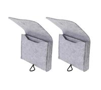 SUPVOX Essential Oil Storage Bag Portable Shockproof 2pcs Felt and Non-Woven Fabric Pouch for Six 5/10ml Bottles for Travel Carrying