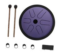 SUPVOX Ethereal Tongue Drum Pocket Drum for Stress Relief and Creative Music Steel Design Easy to Play for Beginners and Boys and Girls for Meditation and Yoga Sessions