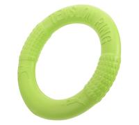 SUPVOX EVA Dog Throwing Ring for Small Dogs Interactive Outdoor Puppy Training Smooth Hard Surface for Easy Cleaning Safe Chew for Active Pets Green Small