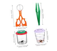 SUPVOX Explorer Insect Catcher with Telescopic Viewer Boxes Magnifier Retractable Trap Jars Tweezers Scoopers for Outdoor Nature Observation and Science Learning