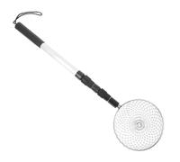 SUPVOX Extendable Stainless Steel Egg Picker Grabber with Metal Mesh Basket for Poultry Coop and Farm Use Ergonomic One-handed Egg Collector Tool and Multi-purpose Nut Gathering