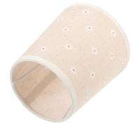 SUPVOX Fabric Lampshade Replacement Lamp Shade E27 Flower Pattern Khaki for Table Lamp Easy to Install Softens Light for Bedroom and Study