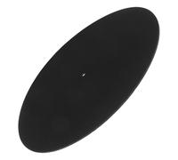 SUPVOX Felt Turntable Slipmat Record Player Mat Black Vinyl Cushion Pad Noise Reduction Protective Platter Mat Universal for Home Dj Equipment